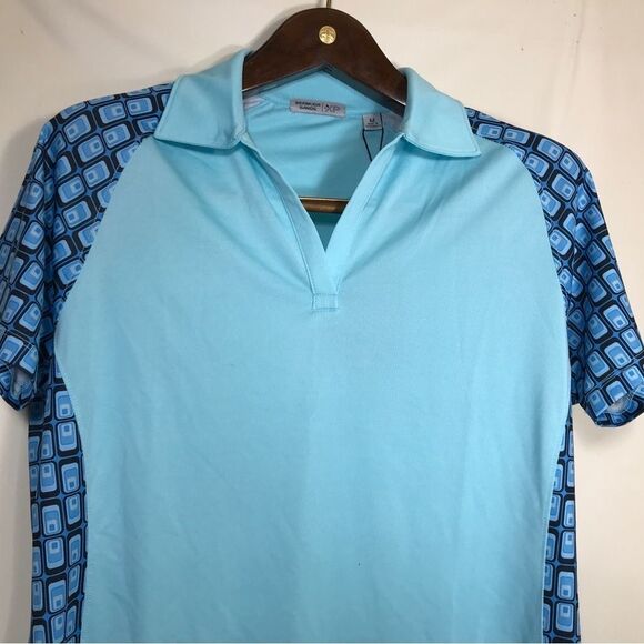Bermuda Sands Golf Polo Shirt Womens Size Medium aqua - Picture 4 of 8